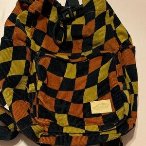Vans Multicolor Checkered Corduroy Backpack